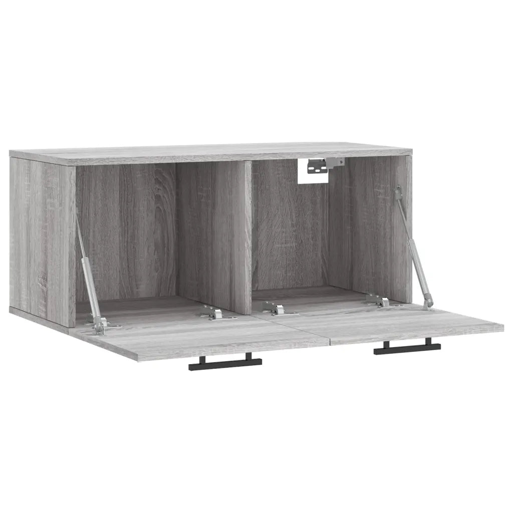 Armadietto a Muro | Mobile a Parete Grigio Sonoma 80x36,5x35cm in Legno Multistrato