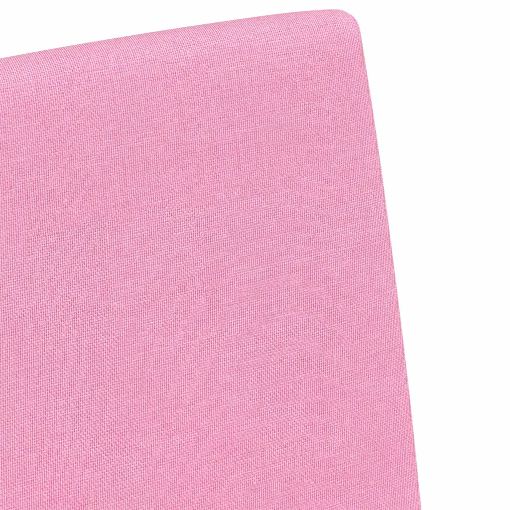 Sedie da pranzo 2 pcs Rosa 57 x 67 x 95 cm Tessuto