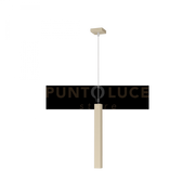 SQUARE TUBE SOSPENSIONE 1 LUCE SABBIA CAVO CM.250 CON BASE 1173-S1-SA
