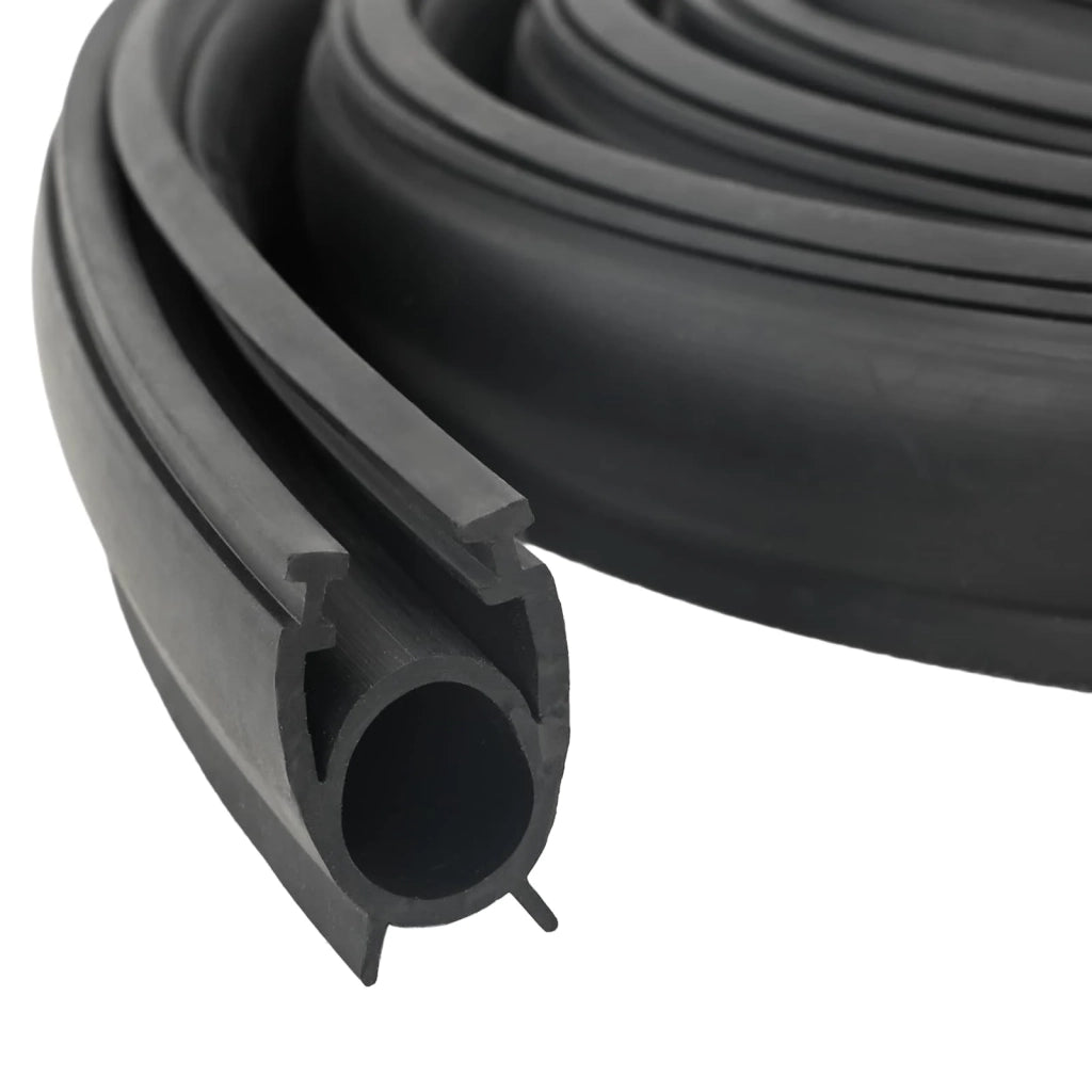 Sigillo Porta Garage Nero 41 x 33 mm 5,5 m PVC 42038298