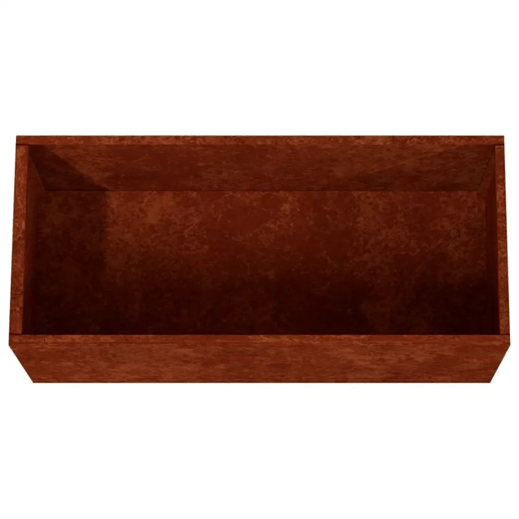 Fioriera | Cassetta per fiori | Vaso 62x40x39 cm Acciaio Corten