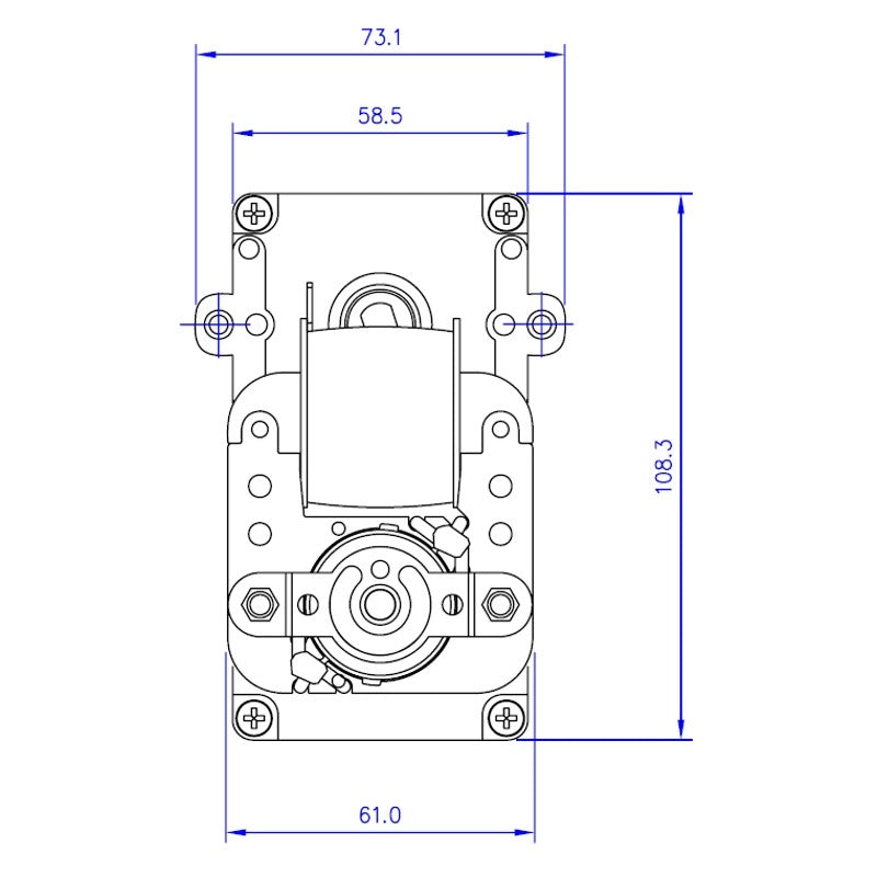 Ricambistufeapellet Motoriduttore per Stufa a Pellet Mellor KB1014 T14-3 RPM Albero da 8,5mm - Motore per carico Pellet