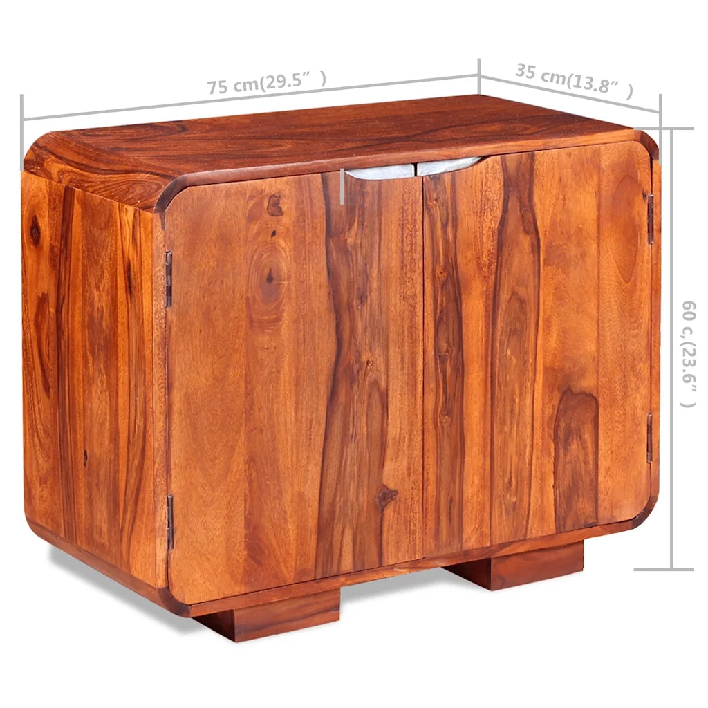 Credenza in Legno Massello di Sheesham 75x35x60 cm cod mxl 9718