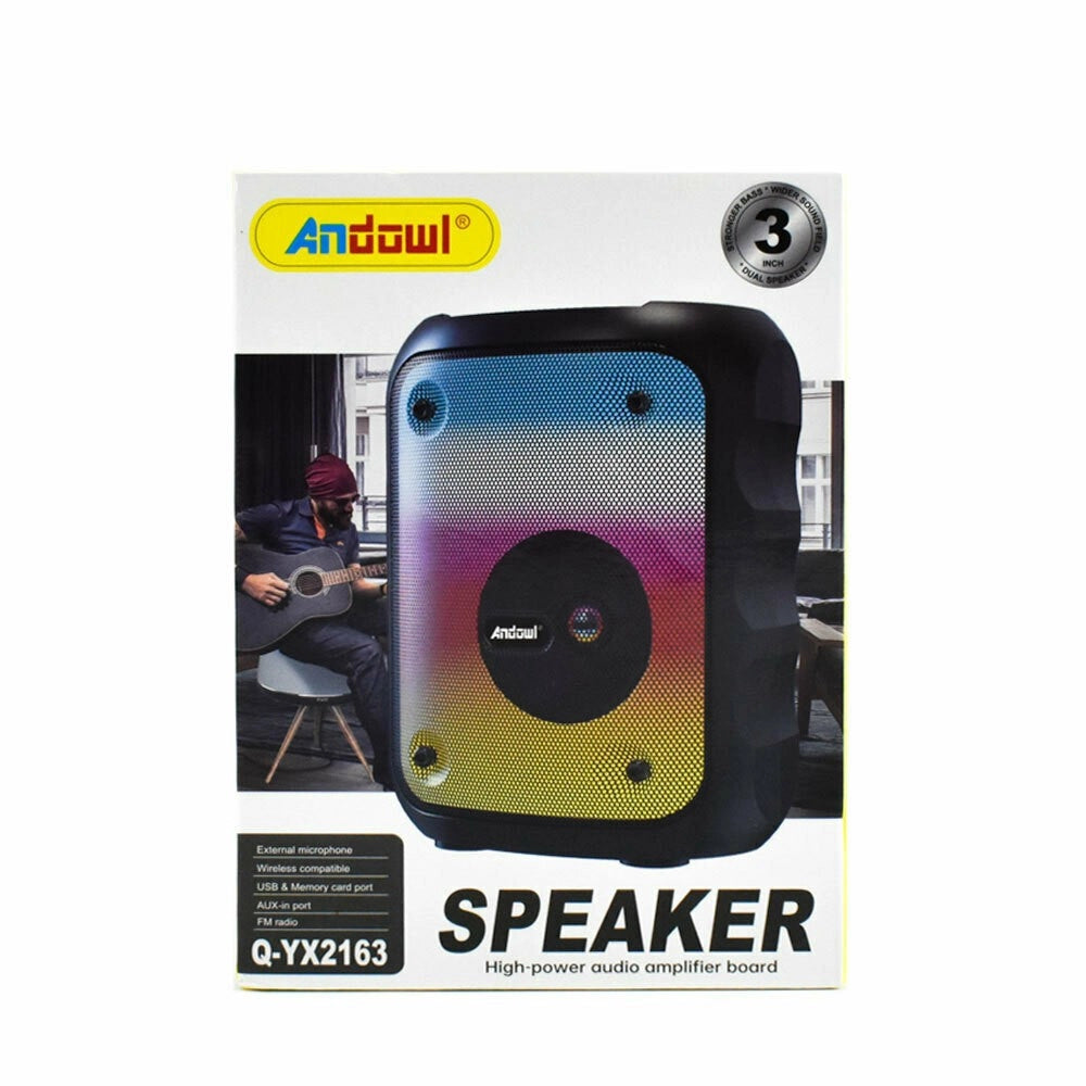 Trade Shop - Altoparlante Wireless Bluetooth 5w Con Radio Durata Batteria Fino 3 Ore Q-yx2163 -