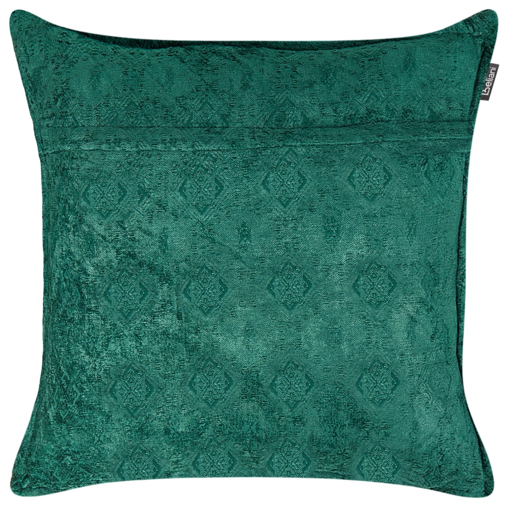 Set di 2 cuscini decorativi quadrati verde 50 x 50 cm stile classico