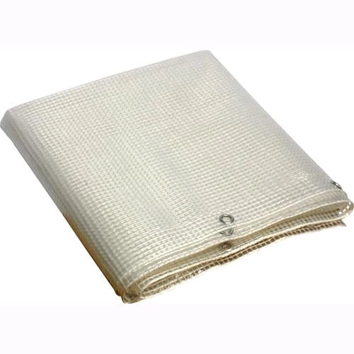 Telone Telo Occhiellato Retinato 4X4 mt in PVC Trasparente Papillon