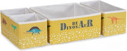 Set di tessuti per la casa Ocean Home composto da 4 cassetti per bambini con dinosauro, sistema di organizzazione a cassetti pieghevoli
