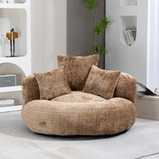 POLTRONA Sacco in ciniglia 108x108x52 cm Coffee