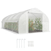 Serra Tunnel 6x3x2 m ¨C zephmum ¨C Bianco con Malla Anti UV