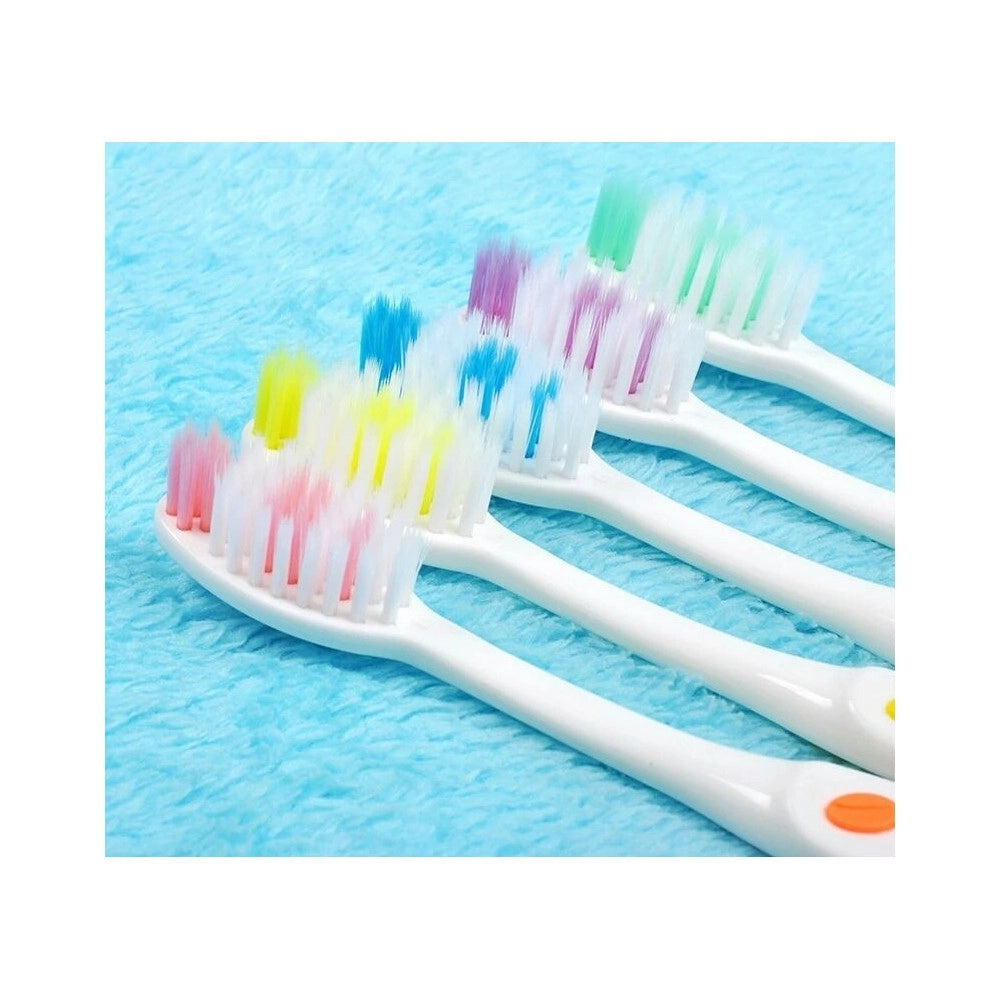 Trade Shop - Set 10 Pezzi Spazzolini Spazzolino Da Denti Setole Morbide Proteggi Gengive -