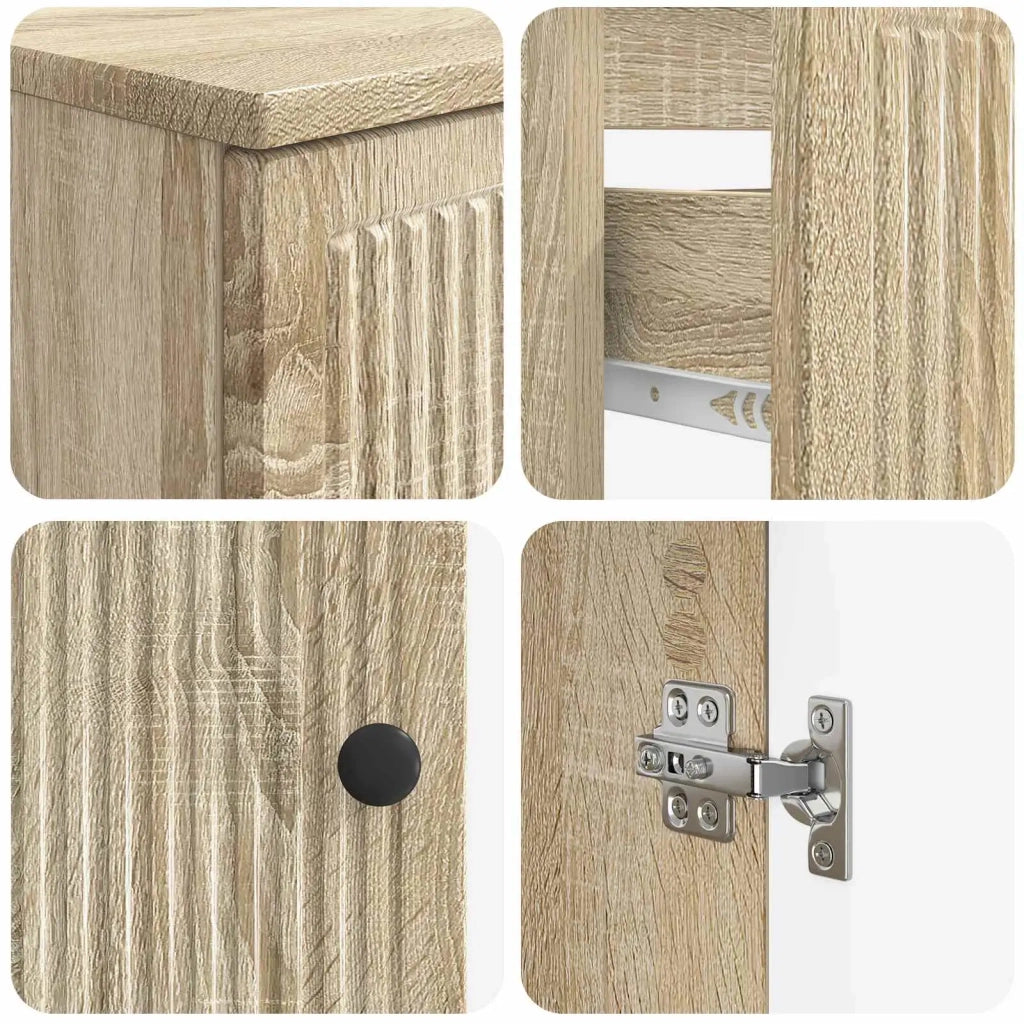 Set di Armadi da Bagno da 2 Pezzi EDE Rovere Sonoma 3417497