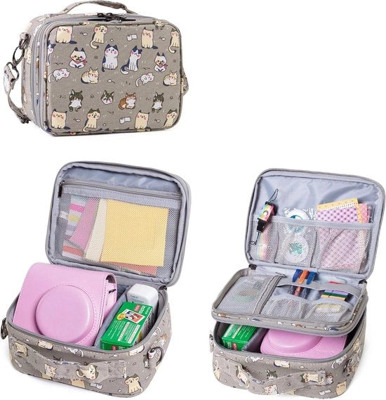 Borsa per Fotocamere Instant e Accessori - Tema Gatto