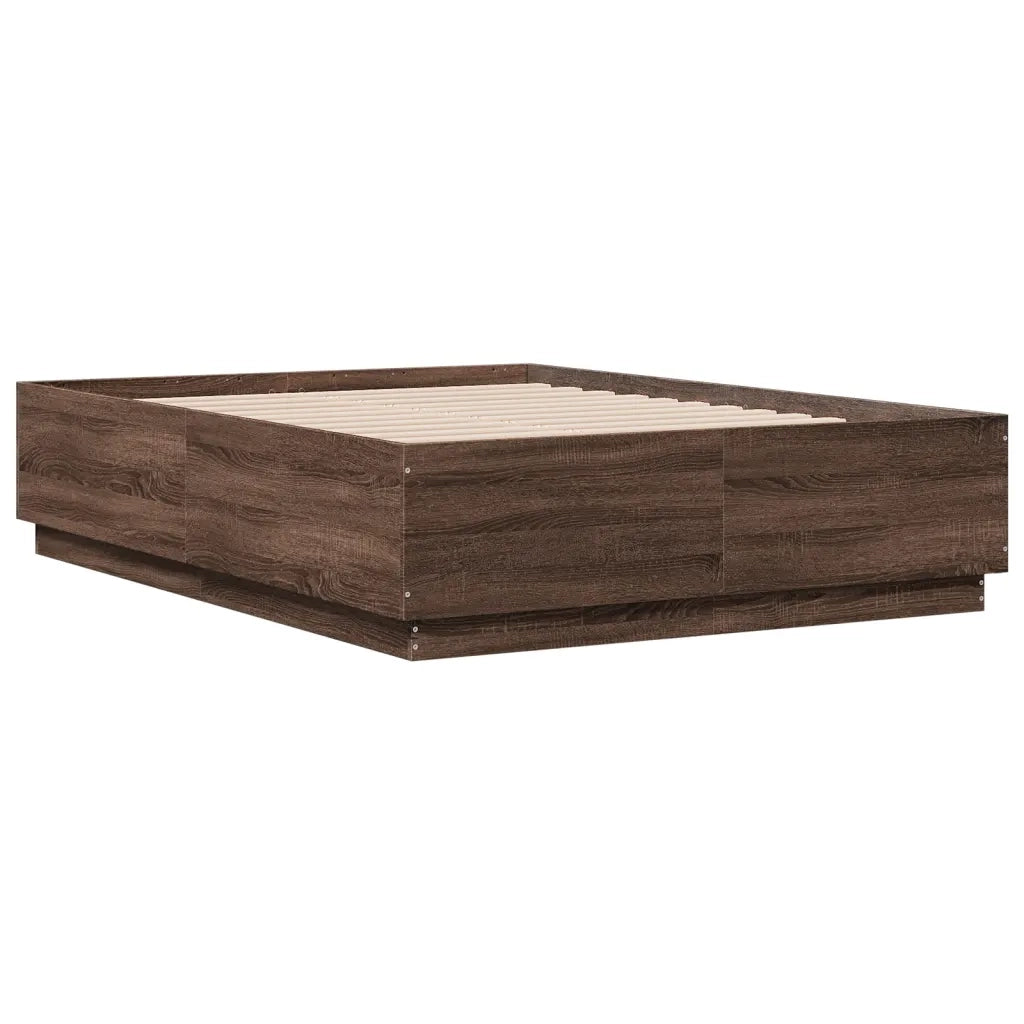 Giroletto Luci LED Rovere Marrone 120x190 cm Legno Multistrato 3209659