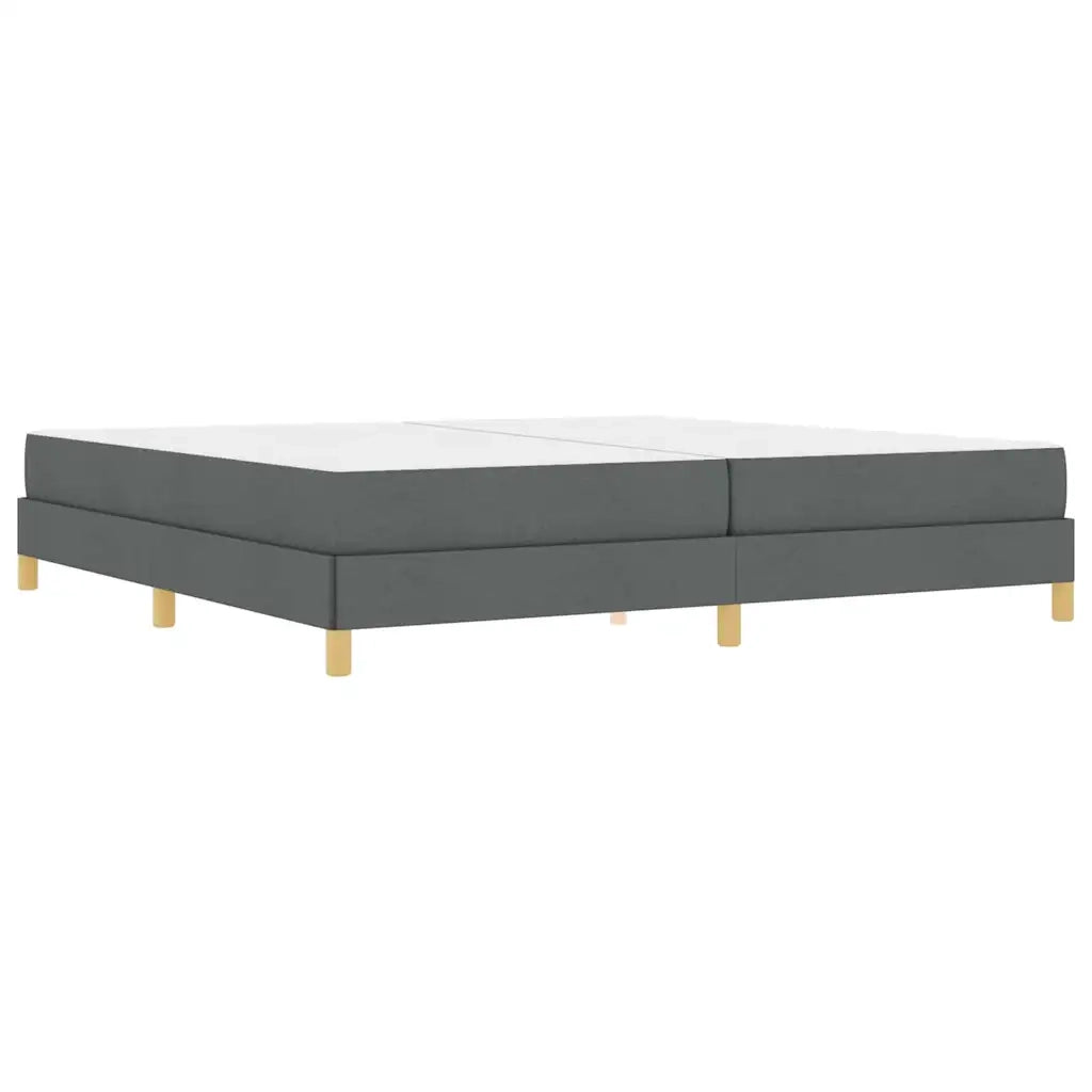 vidaXL Letto a molle Grigio scuro Marrone 200 x 200 cm