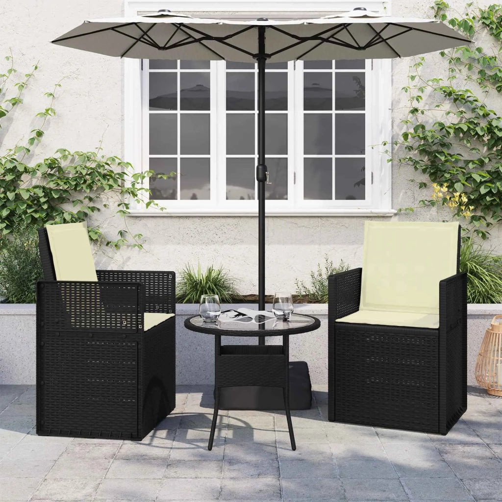 Cuscini per Seduta e Schienale 2 pcs Crema 47 x 45 x 2 cm 899973
