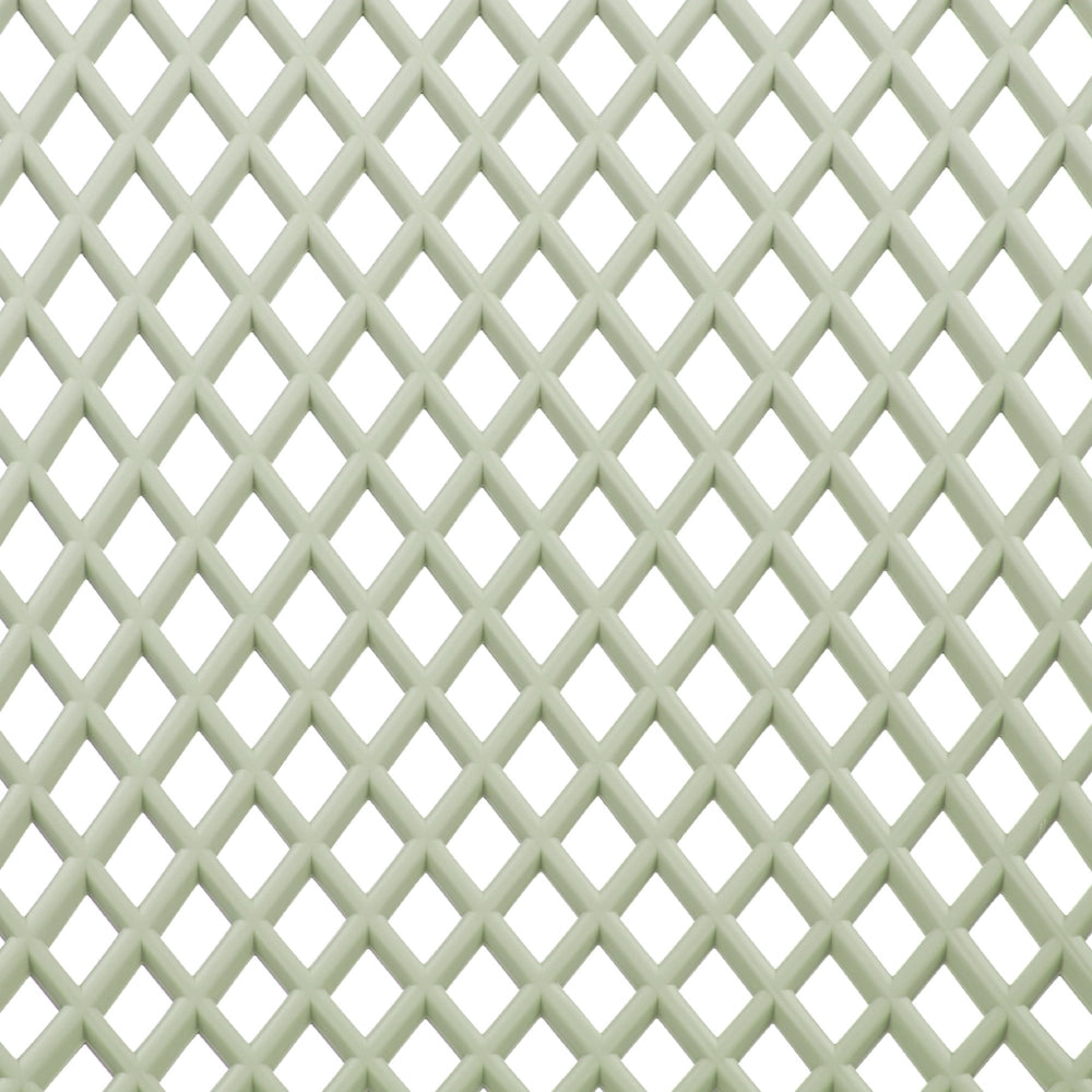 Set di 4 sedie da pranzo Seduta e gambe sintetiche verde chiaro Schienale a rete aperto Design moderno e minimalista