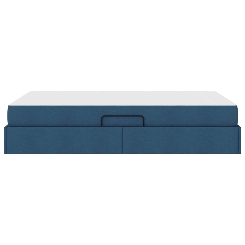 Letto con contenitore e materasso Blu 120 x 190 cm Poliestere 3399651