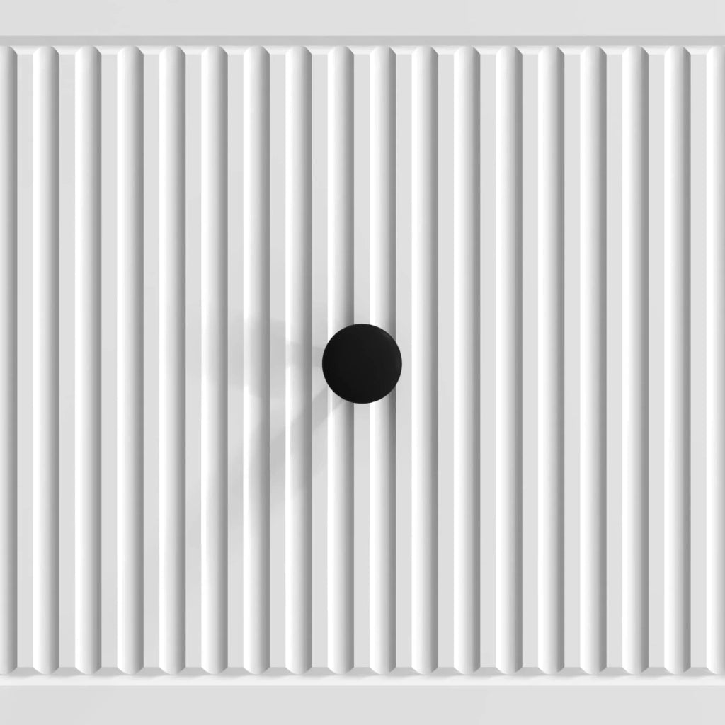 Tavolino da salotto con cassetto Bianco Lucido 49 x 50 x 40 cm