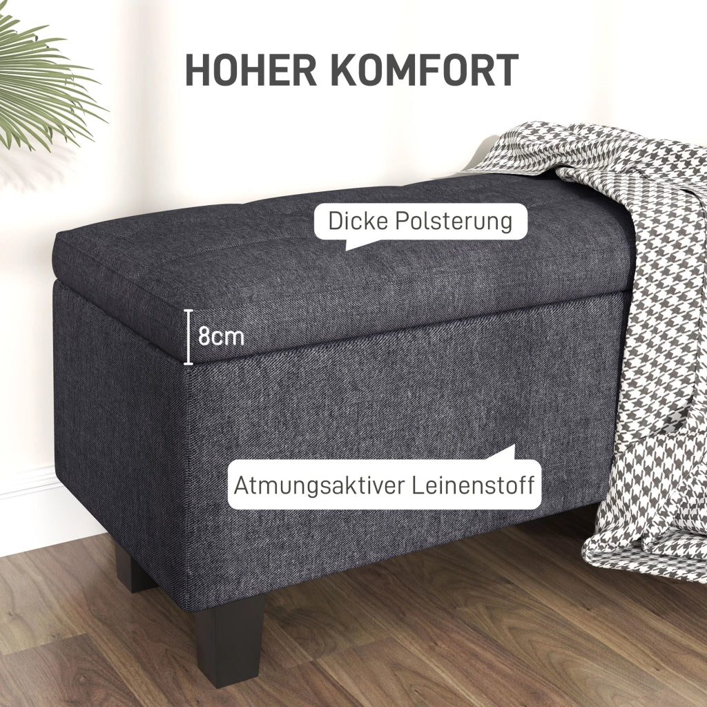 Poltrona in tessuto con gambe in legno ¨C zephmum ¨C Grigio scuro