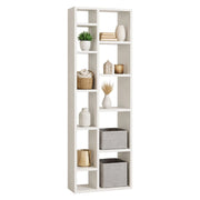 Biblioteca Mortara, Libreria 9 Ripiani, 44x20x150h cm Bianco