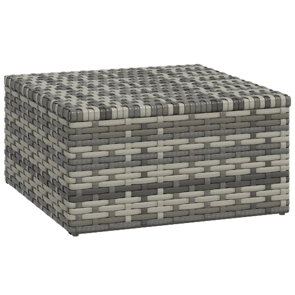 Set Divani da Giardino 3 pz con Cuscini in Polyrattan Grigio 362331