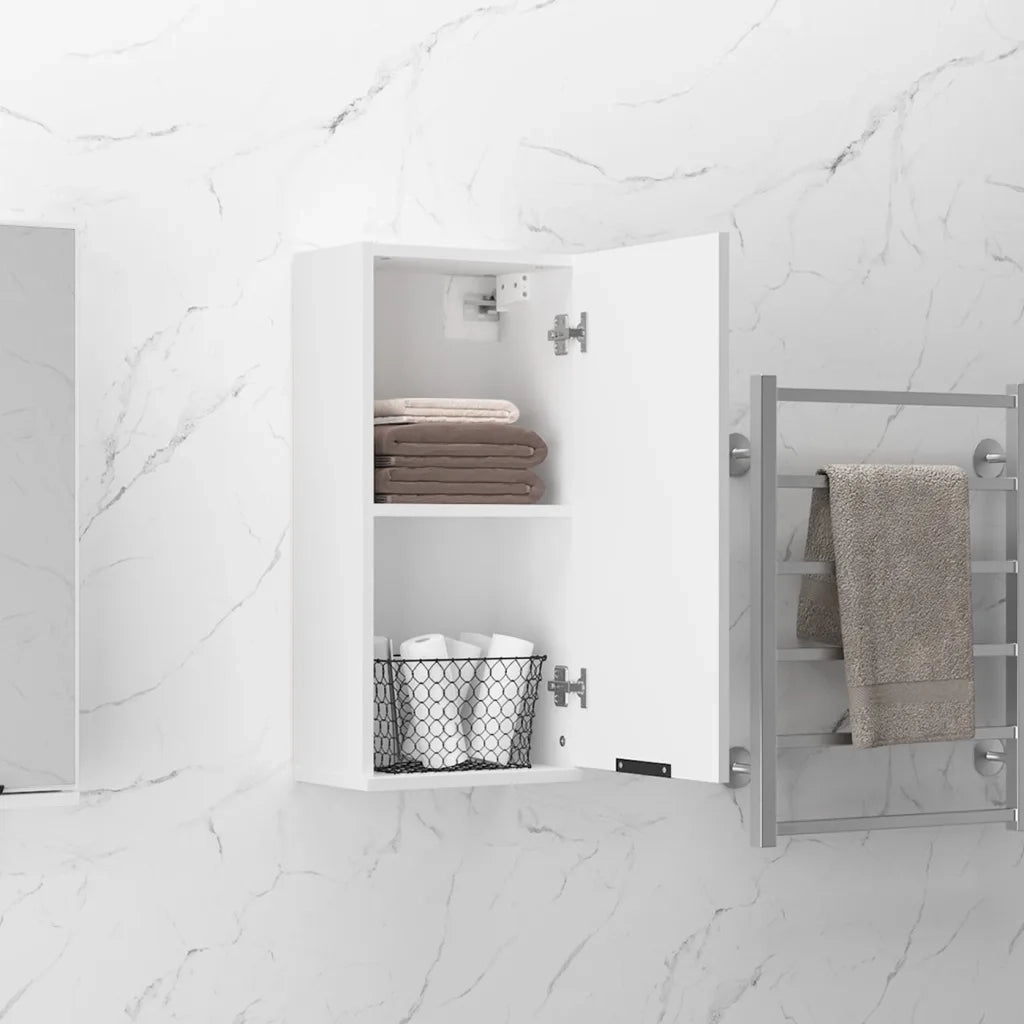Mobile da Bagno a Parete Bianco 32x20x67 cm 811295