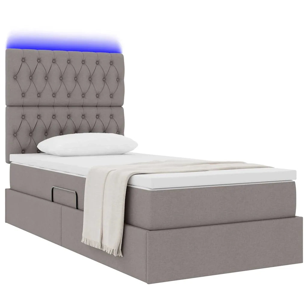 Letto con contenitore e LED Talpa 90 x 200 cm Poliestere