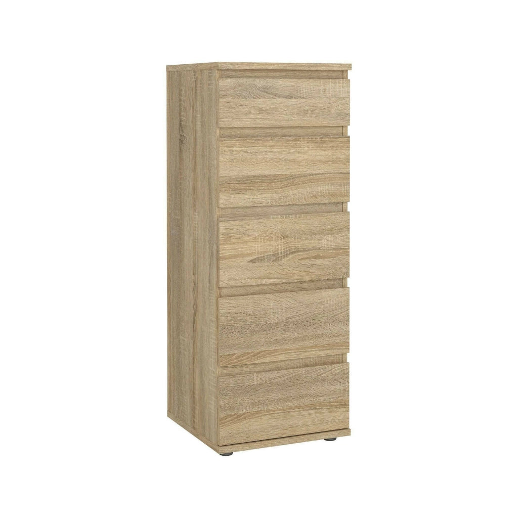 Cassettiera Abelarda, Settimino multiuso, Comò camera da letto, Mobile con cassetti, 40x40 h107 cm, Quercia