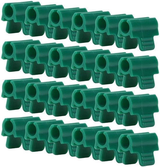 Set di 24 Clip per Nettunelli in Plastica per Giardino