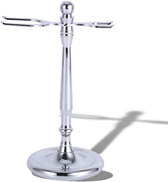 Sostegno per spazzola da barba - Sostenitore di rasoi - Leggero - Facile stoccaggio - Sicuro - Altezza 15,5 cm - Strumento da barba