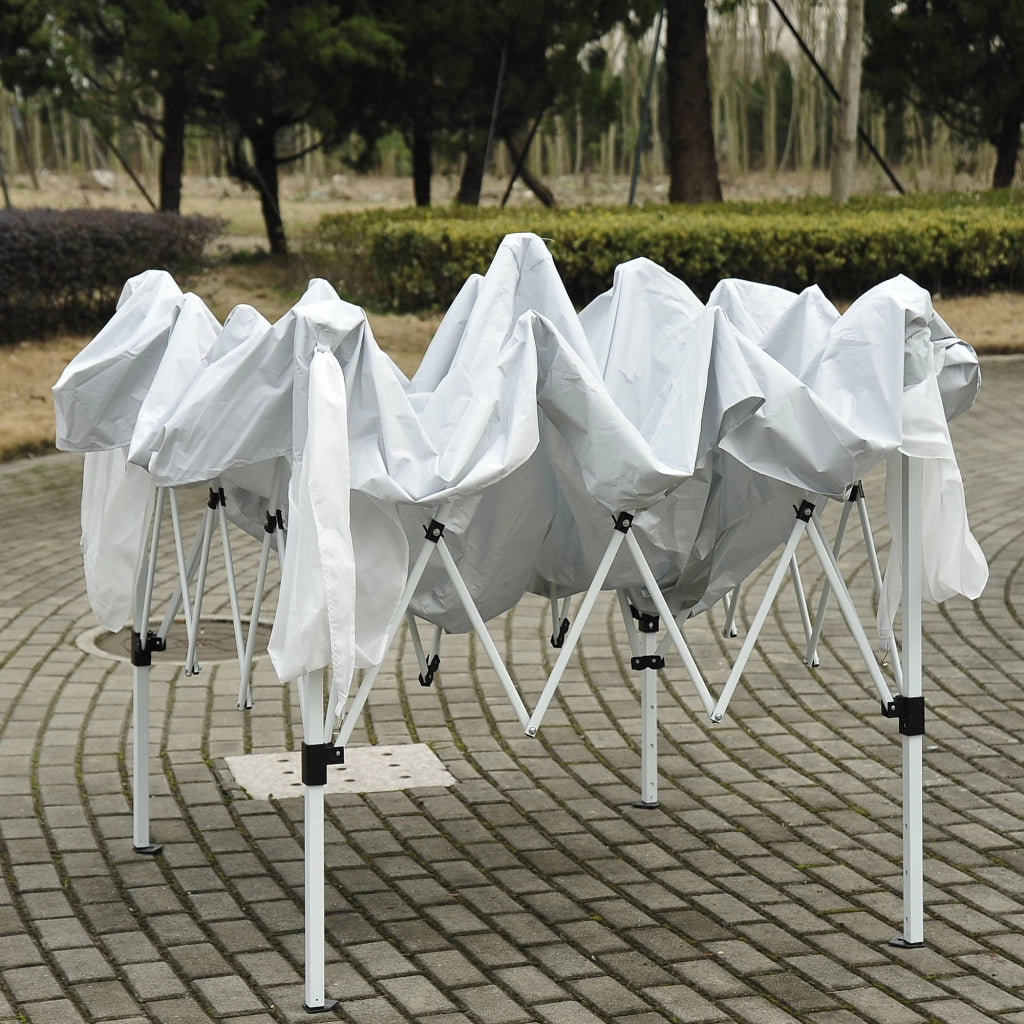 Gazebo da giardino pieghevole ¨C zephmum ¨C 240x240 cm bianco
