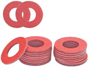 Viti in acciaio a fibra di vetro M5 rosso, 10 x 1 mm, con O-ring, per applicazioni industriali, 100 pezzi.