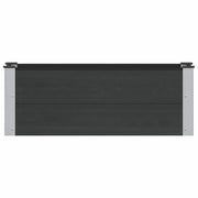 Fioriere | Cassetta per fiori | Letto rialzato da giardino Nero 100 x 30 x 36 cm
