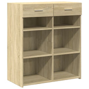 Buffet credenza cassettiera armadio mobile contenitore organizer cucina soggiorno rovere Sonoma 80 x 42,5 x 93 cm legno ingegnerizzato marrone 02_0031723