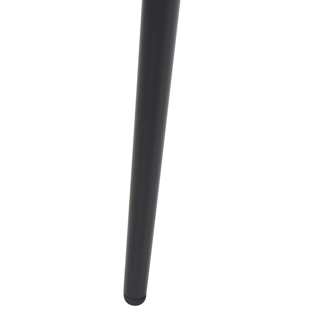 Tavolo da Pranzo Effetto Marmo Bianco Piano Gambe in Metallo Nero Rettangolare 120 x 80 cm per 4 Persone Stile Glamour Moderno