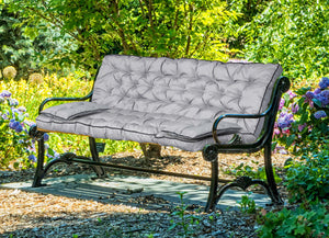AIO FACTORY 150x60x50 cm Set da giardino impermeabile con cuscino grigio