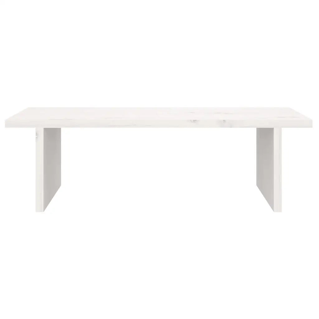 Supporto per Monitor Bianco 50x27x15 cm Legno Massello di Pino cod mxl 75014