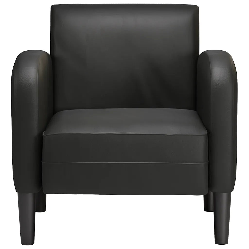 Divano Sedia con Braccioli Nero 54 cm in Similpelle