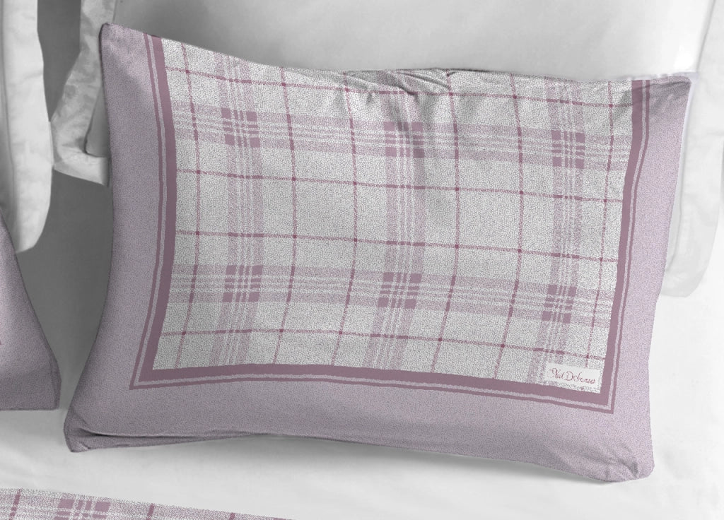 Copripiumino Sacco Piumone Cotone Flanella Pensieri Delicati Disegno Torino - Singolo - Rosa