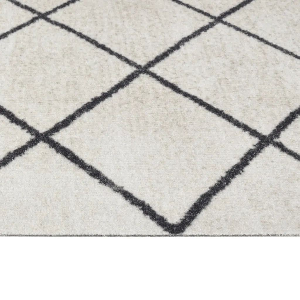 Tappetino da cucina lavabile design elegante motivo a quadri 180 x 60 cm flessibile velluto blu 02_0046060