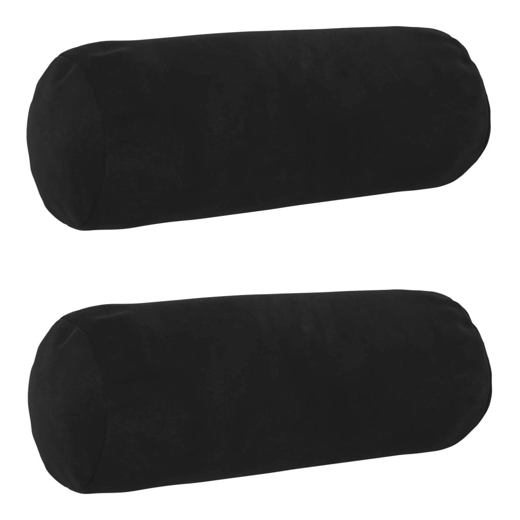 Cuscino con cuscino HEERLEN 2 pz Nero Velluto 929995