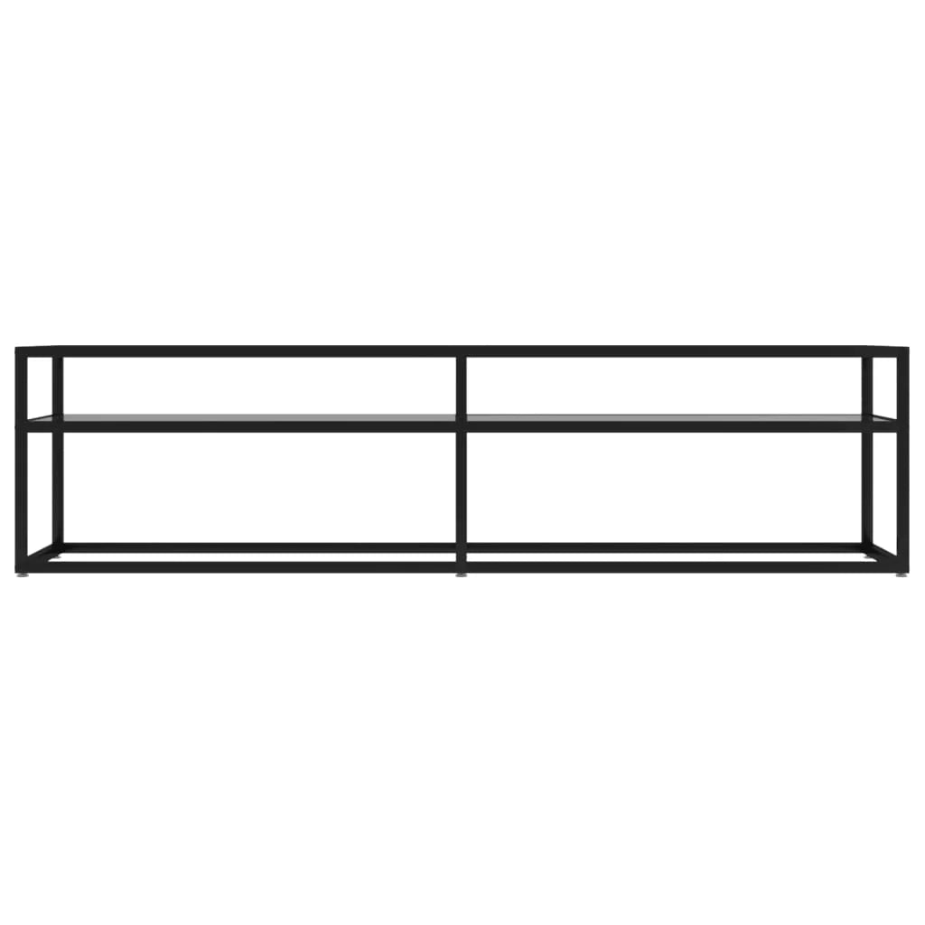 Mobile TV multimediale mensola TV credenza mobile TV sala da pranzo soggiorno camera da letto trasparente 160 x 40 x 40,5 cm vetro temperato trasparente 02_0028496