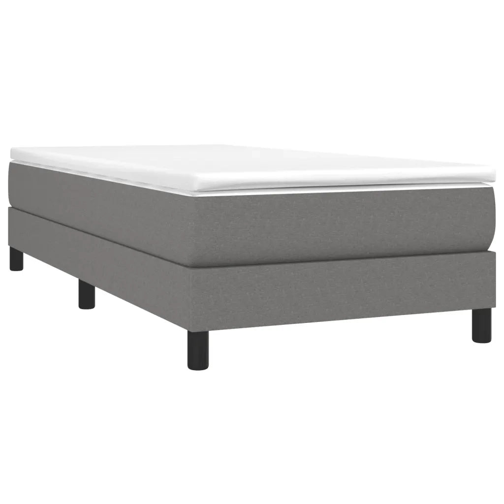 Struttura Letto a Rete a Molle Grigio Scuro 90x200 cm Tessuto 3120485