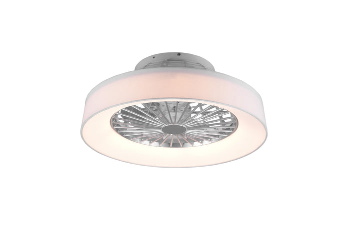 Plafoniera Ventilatore da Interno a led in PLASTICA Bianco