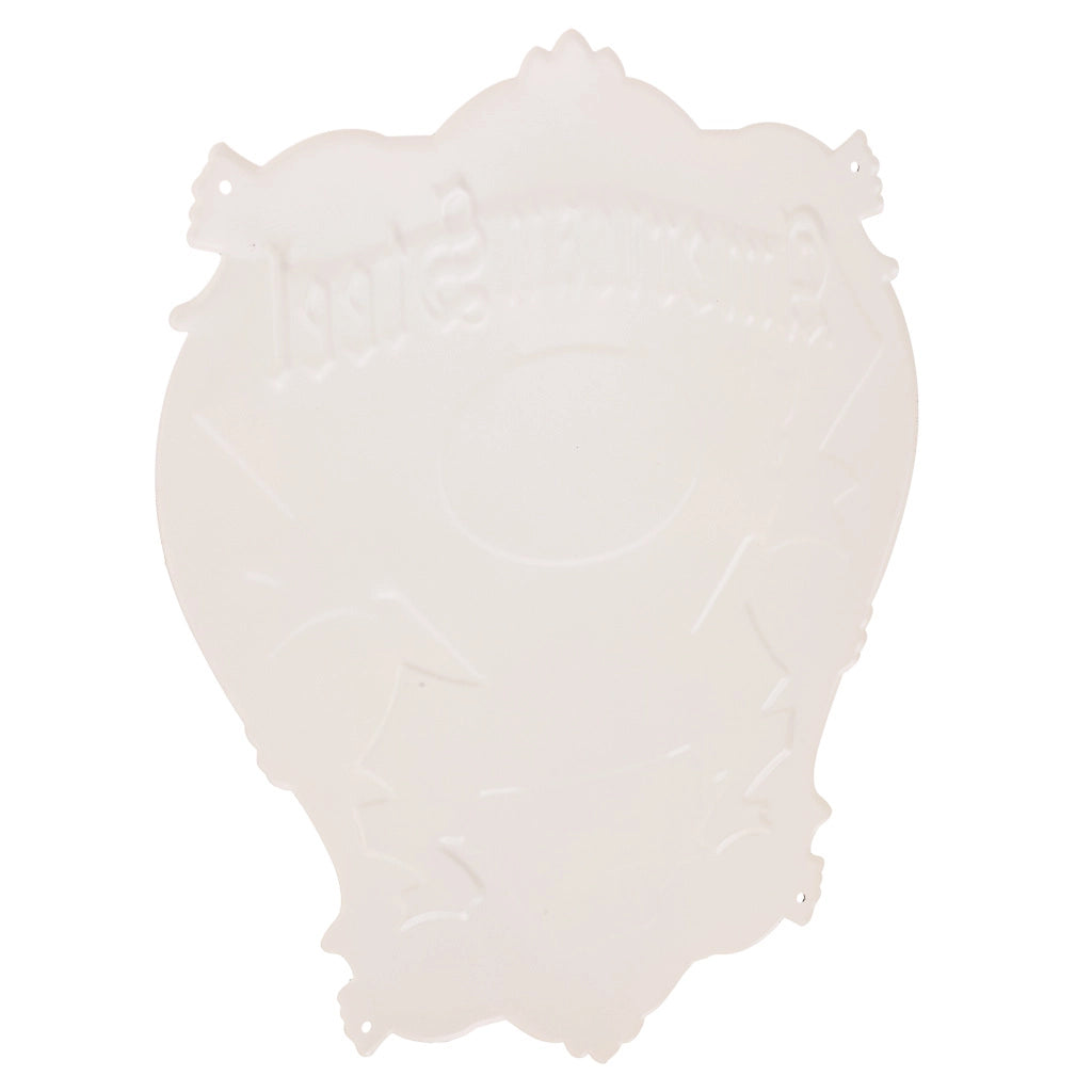 Placca da parete in metallo nero 35x40x1h