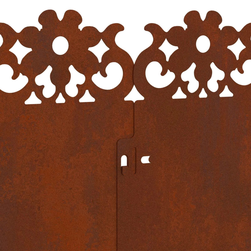 Bordure per prato 20 pz Ruggine 103 x 0,05 x 22 cm CFW3563506