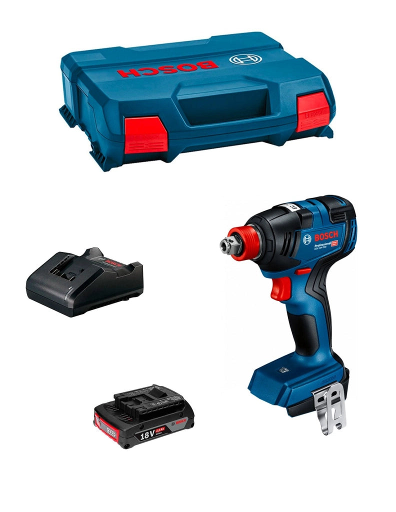 Avvitatore a massa battente BOSCH GDX 18V-200 (1 x 2,0 Ah + GAL18V-20 + L-Case)