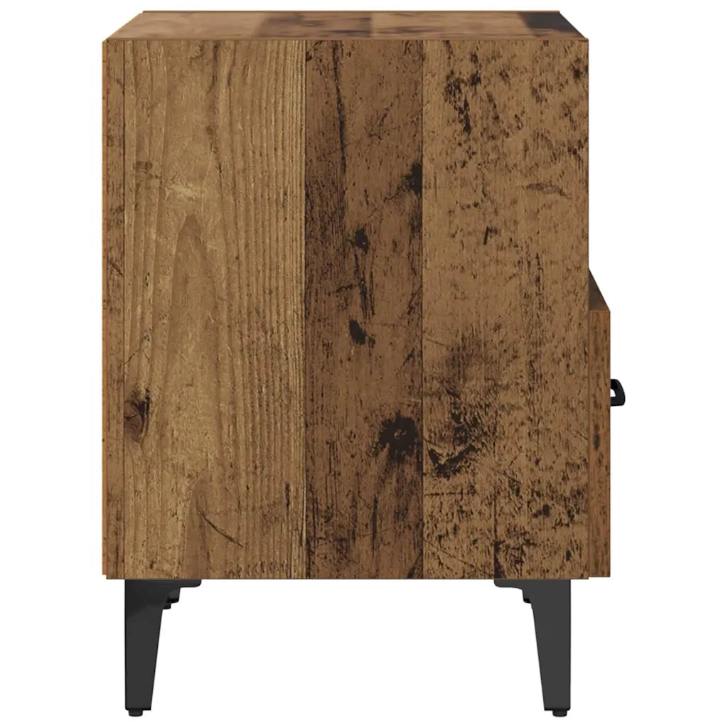 Comodino | Armadio da Notte | Mobiletto da notte con cassetto Legno vecchio 40 x 35 x 47,5 cm