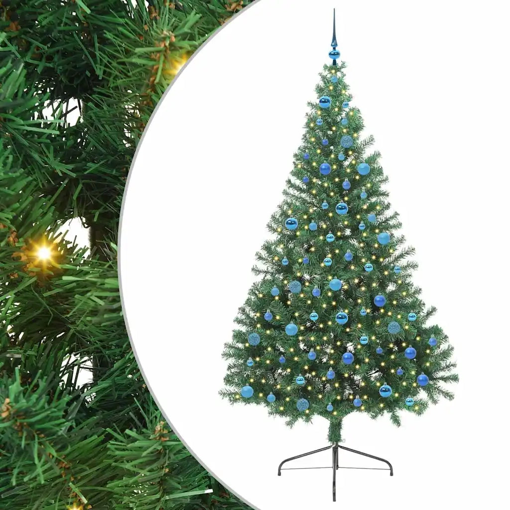 Albero di Natale | Decorazioni natalizie artificiale con luci integrate Verde 240 cm