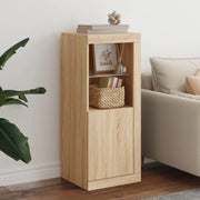 Credenza con Luci LED-Buffet-Armadio da cucina Rovere Sonoma 41x37x100 cm 199733